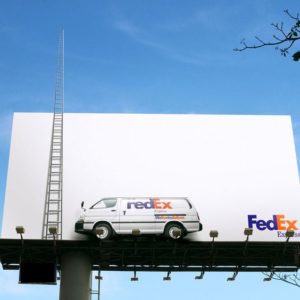 ATL en valla publicitaria de Fedex: Pinterest