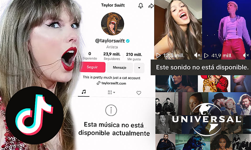 ¿Artistas eliminan su música de TikTok? Taylor Swift, Drake y más.