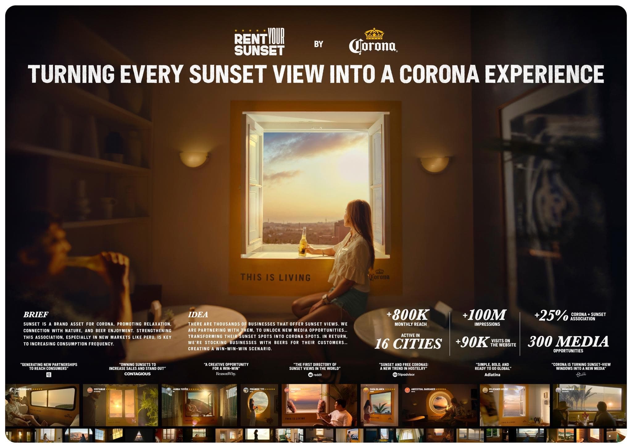 Corona Rent a sunset