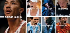 Campaña publicitaria "Adidas is all in"